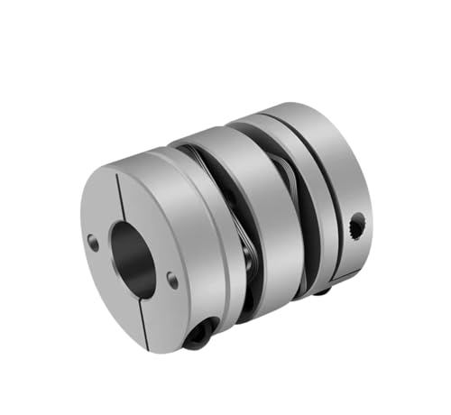 Starre Kupplung, starre Klemmkupplungen aus Aluminium 1 stücke D26L35 Aluminium Legierung Doppel Membran Kupplung Elastische Stecker Ball Schraube Schritt Servo Motor Encoder Computer(10x10)