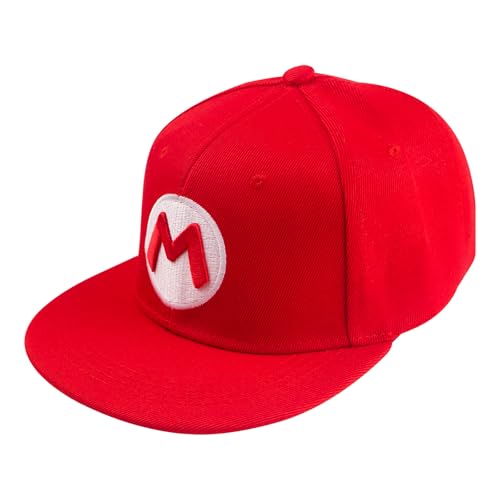 Jinhuaxin Baseball Cap, Cartoon Alphabet Hut, Einstellbare Kappe für Kinder mit Cartoon-Muster, Sonnenhut für Jungen, LläSsige Schildmütze, Grundschülerin Basecap Caps für Jungen,Rot