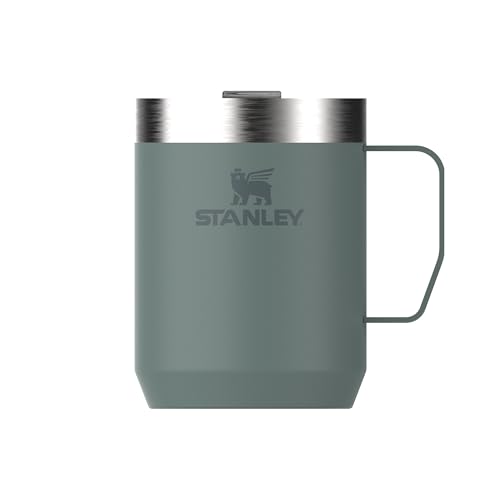 Stanley Classic Legendary Camp Mug Thermobecher 0.23L - Hält 1 Stunden Heiß - 2 Stunden Kalt - BPA-Frei - Spülmaschinenfest - Edelstahl Kaffeebecher To Go - Shale