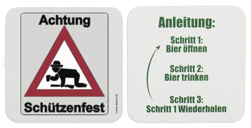 Deitert Bierdeckel Achtung Schützenfest 100 STK.