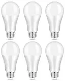 LEDYA E27 LED Lampen 13W, E27 Kaltweiß 1200LM Energie Sparen Birne, 6000K Birne fur Tageslicht, Badezimmer, Wohnzimmer, Arbeitszimmer, Büro, CRI80+, 25000 Stunden Lebenszeit, 6 Stück