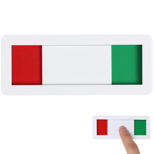 ULTECHNOVO Schild Nicht Stören Datenschutzschild Datenschutz- Schieberegler- Türanzeige Vakant Besetztes Türschild für Home Office Toilette Conference Hotels Hospital (4 X 10 Cm)