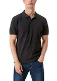 s.Oliver Herren Poloshirt Kurzarm Regular Fit Polohemd, Negro (Black 99A1)., XL