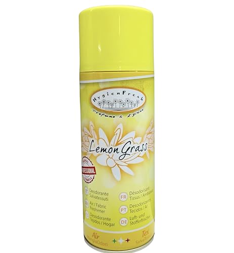 HOME PRO Lemon Grass Lufterfrischer-Spray für professionelle Wäsche, Innenräume, Kleidung, Auto, Schuhe, Stoffe, Vorhänge, 400 ml