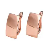 2022 Exquisite Frauen LuxusMode Rose Gold Persönlichkeit Rechteckohrringe Gemme Ohrringe (Rose Gold, One Size)