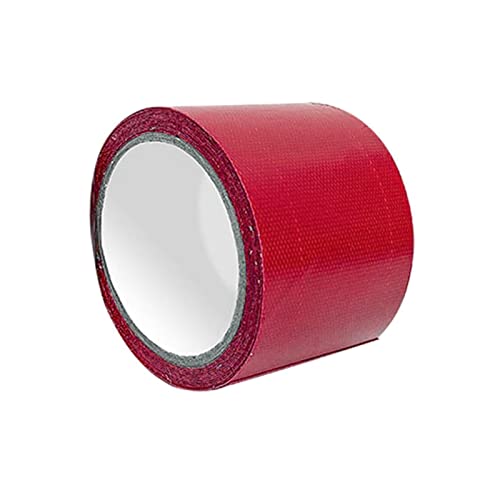 Inscrip Planen Reparaturband, 5M*8CM,PVC Planenband, Planen Reparatur Klebeband Selbstklebend, für LKW Abdeckplane, Markise, Zelt, Planen Reparaturband, Abriebfestigkeit LKW-Plane Reparatur (Rot)