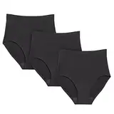 KNIX Super auslaufsichere No-Show High Rise - Periodenunterwäsche für Damen - Schwarz, Schwarz, S