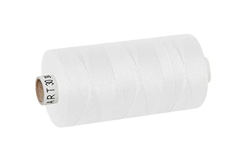 dalipo - Polyester Nähgarn Stärke 30, Polstergarn, 300m, weiß