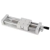Lineartisch Schiebetisch, 196N Tragfähigkeit Manueller Tisch Schiebetisch Aluminiumlegierung anodische Oxidation Oberflächenbehandlung für Produktionsmaschinen(150mm Hub)