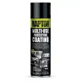 RAPTOR 1K Lack Spraydose Schwarz 450ml I Einfache Anwendung, Langlebige Schützende und Kratzfeste Beschichtung I direkt auf Metall, Aluminium, Glasfasern, Kunststoff und Holz