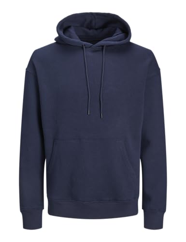 JACK&JONES PLUS Herren JJEBRADLEY Sweat Hood NOOS PLS Kapuzenpullover, Navy Blazer, 5XL Grande Taille