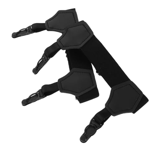 minkissy 2 Stück Anti-Rutsch-Strumpfbänder Strumpfbänder für Herren Kurzaufenthalte für Männer Sockenclip Strumpfbandklammern Strumpfbänder für Männer Nylon Black