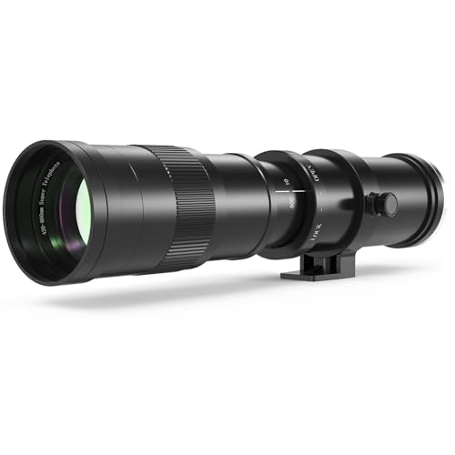 lightdow 420–800mmF8.3 Teleobjektiv für Nikon, F Objektiv Manuelles (MF) Telezoomobjektiv für Nikon D850 D810 D780 D750 D500 D7500 D7200 D5600 D5500 D3500 D3400 D-Serie SLR Kameras