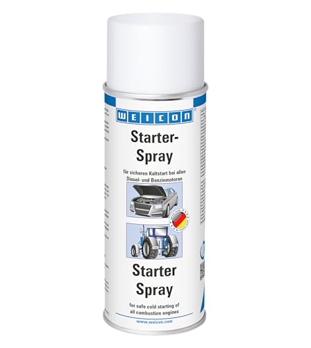 WEICON Starter-Spray | 400 ml | Starthilfe-Spray für einfaches und sicheres Starten von Motoren | Auto | Motorrad | Benzin | Diesel