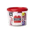 SIMBA Blox Bauzubehör, 14x Fenster und 28x Rahmen, Bausteine für Kinder ab 3 Jahren, hohe Qualität, Klemmbausteine, vollkompatibel mit vielen Anderen Herstellern, Rot