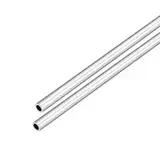 DMiotech 2er Pack (7mm Außendurchmesser x 5mm Innendurchmesser) 6063 Aluminium Rundrohr 300mm Länge Industriemetallrohr für Maschinenrahmenbau DIY-Projekte