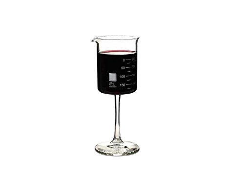 Periodic Tableware Beaker Wine Glass - Laborbecher Weingläser (Einzelglas)