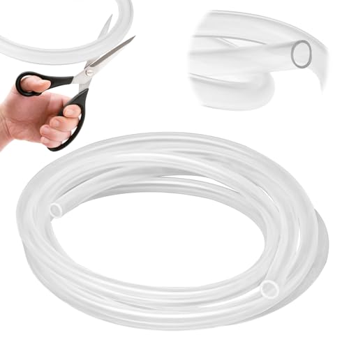 Silikonschlauch 10MM*12MM 5 Meter Länge,Schläuche Flexibler,Silikonkautschuk Schlauch,Klar Wasser für Haushalt, Trinkwasser, Industri