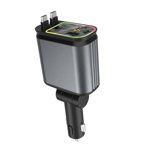XAGMODSHN 4 In 1 Ladeadapter USB C & USB EIN Auto Ladung 180 Grad Einstellbar