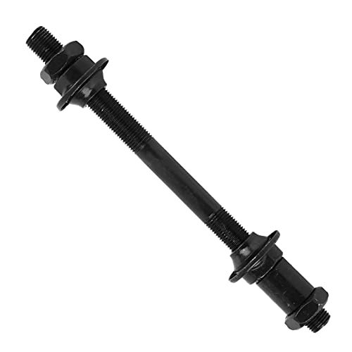 Alomejor Fahrradnabenwelle, Stahlhohlnabenwelle Vorder- und Hinterachse 108mm, 145mm für Mountainbike(Hinterachse)