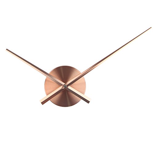 Timelike, 3D-Uhrzeiger, Große Wanduhrzeiger, nadelförmig, Für Wanduhren zum selber Bauen, Dekoration, Quarz-Uhr-Mechanismus, Zubehör (Copper)