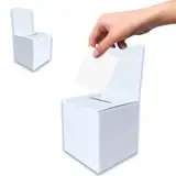 Wahlurne aus Pappe, Vorschlagsbox, Wohltätigkeitsorganisation, Sammelbox, Spendenbox mit Schlitz & abnehmbarem Header für Wohltätigkeitsorganisationen, Abstimmung, Hochzeit, Sammeln, Spendenaktion,