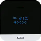 ABUS CO2-Melder - CO2WM110 AirSecure - Messgerät für Luftqualität, Luftfeuchtigkeit und Temperatur im Raum - mit Alarm und CO2-Ampel - 10-Jahres-Sensor