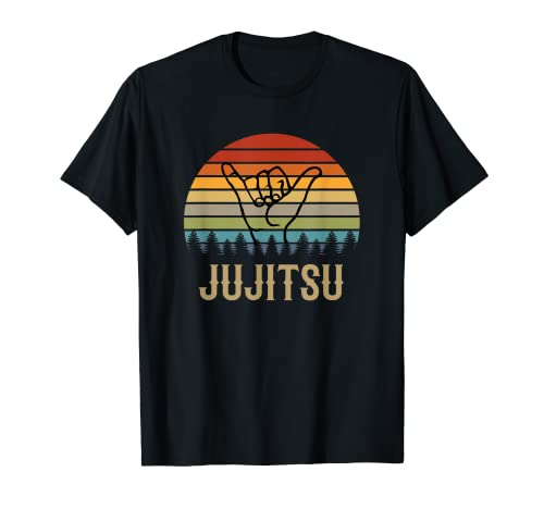 Jujitsu Instructors Vintage Sunset Lustiger Kampfkunst-Stil T-Shirt