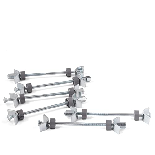 LouMaxx Arbeitsplattenverbinder 150mm, 6er Set - Möbelverbinder - Plattenverbinder - Sichere und stabile Lösung zum Arbeitsplatten verbinden