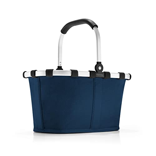 reisenthel carrybag XS dark blue– Stabiler Einkaufskorb mit praktischer Innentasche – Elegantes und wasserabweisendes Design