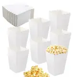 50 Stück Popcorn-Boxen, Klein Weiße Popcorn Boxen Popcorn Container, Popcorn Tüten Candy Container, Wird um Snacks, Popcorn und Süßigkeiten in Theatern Kinos und Karneval zu Süßigkeiten (Weiße)