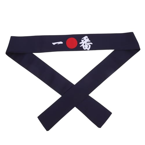 UPKOCH Japaner Hachimaki Stirnband Sushi Chef Bandana Stirnband Sushi Chef Kopf Krawatte auf Kostüme Kopfbedeckung für Karate Cooking Küchenversorgung Blau