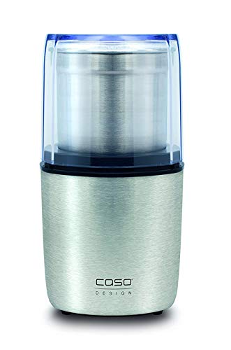 Caso Coffee Flavour - Elektrische Kaffeemühle zum mahlen von Kaffee, Testsieger Haus & Garten Test, Espresso, Nüssen oder Gewürzen, bis zu 90 g Kaffeebohnen