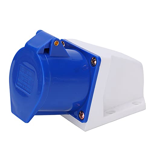 Power Socket Industrial Glomora, 32A 3 220 250 V, IP44 -Schutz, ABS -Messingmaterial, geeignet für Industrie, Metallurgie, Schiene und mehr