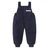 ACMEDE Baby Jungen Mädchen Schneehose mit Fleece Gr. 74/80/86/92, Kleinkind Winter Warme Verdickte Overall Latzhose Gr. 98/104/110 Dick Daunenhose mit Reißverschluss Winddichte Outdoor Winterhose