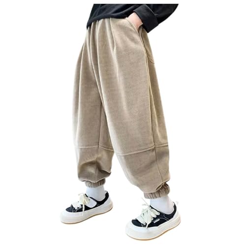 Generisch Trainingshose Kinder Boy Chino Hose Chino Hose Junior Kinder Sport Jogginghosen Jungen Trainingshosen Elastischer Bund Relaxed Mädchen Sweatpants