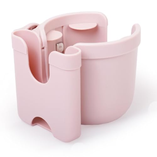 Micus- Kinderwagen getränkehalter, getränkehalter Kinderwagen, Kinderwagen zubehör, becherhalter Kinderwagen, Cup Holder for pram, Rollstuhl zubehör (2-in-1-Getränkehalter, Rosa)