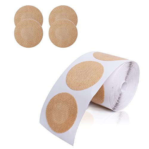 HOTSO Läufer Nippelabdeckungen Herren Nippel Cover Brustwarzen Abkleben Nippelpads wasserdichte Unsichtbare Einweg Nippelpflaster Paste Set 3,5 cm für Läufer Marathon Run (Nude-100 Paar)