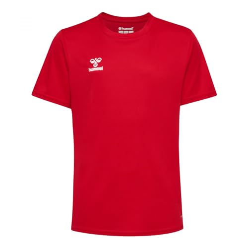 hummel Uni_Kids Hmlessential Jersey S/S Kids T-Shirt, True Red, 140 EU