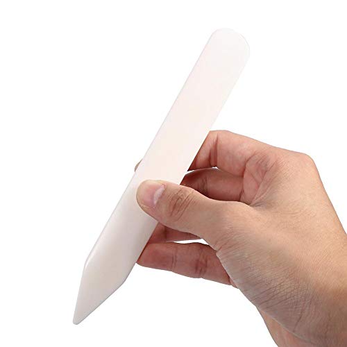 Falzbein für Papier, Origami Werkzeug, Knochenfalte Scoring Handwerk Buchbindegerät für DIY handgemachtes Leder 6 x 0,8 Zoll