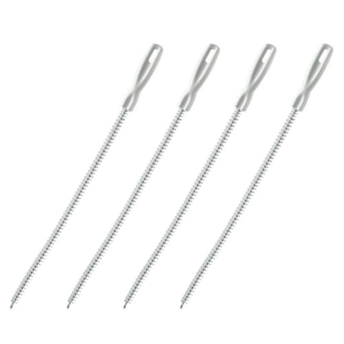 Haiki 4pcs Abwasserkanalreinigung Pinsel Biegbares Waschbecken Überlauf Abflussbürste Für Badezimmerkanal Haarfänger Flexibler Rohrreiniger