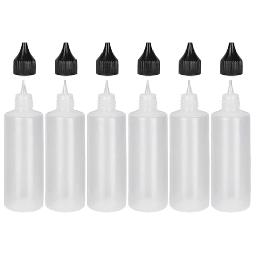 Ideen mit Herz Leerflaschen | Reisegröße | Für je 90 ml Inhalt | Ø 3,7 cm | 12,5 cm hoch | 6 Stück
