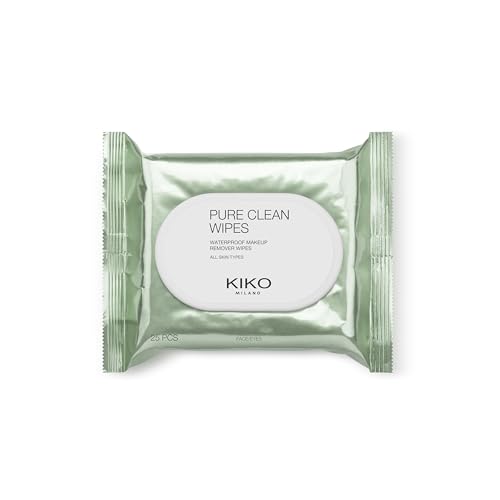 KIKO Milano Pure Clean Wipes, Abschminktücher Für Gesicht, Augenpartie Und Lippen