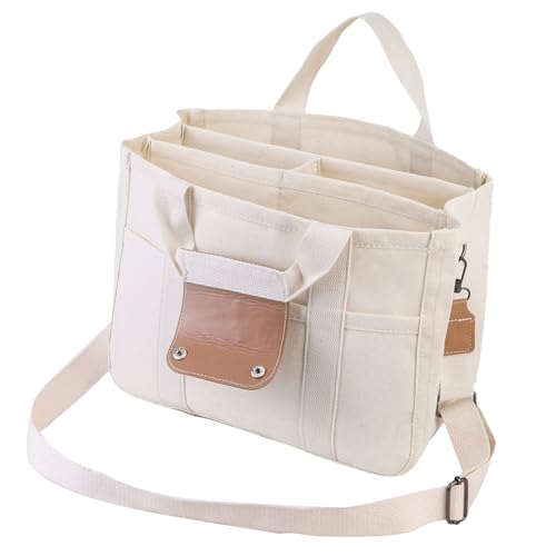 Fulenyi Mama-Einkaufstasche, Laptoptasche Für Frauen, Mama Wickeltasche Mit Fach, Canvas-Einkaufstasche Mit Mehreren Taschen, Modische, Multifunktionale Schulter- -Tasche Für Mutter Und Baby