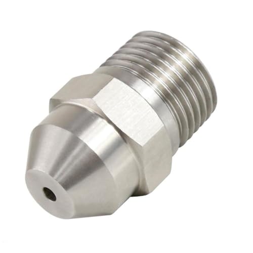 1/8" 1/4" 3/8" 1/2" BSP Außengewinde Gerade Sprühdüse Edelstahl Hochdruckwaschsprinkler for den industriellen Einsatz(2.0mm Hole,3/8")