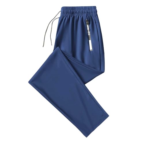 Generisch Bequeme Damen Freizeitpants, Lässige Jogginghose für Sport Alltag, Atmungsaktive Bewegungsfreundliche Hose für Damen (Blue, XL)
