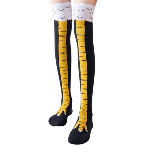 Chicken Leg Socks Erwachsene Witzige Socken Fun Hühner Legs Sock Kostüm Damen Hühnersocken Geschenke Vogel Paw Hühnerbein Overknee Stocking Witzig Personalisierte Wärmer Strümpfe Komische Stockings