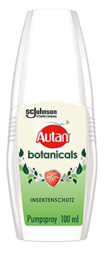 Autan® Botanicals Pumpspray, Insektenschutz, zum Schutz vor Mücken und Zecken, natürlicher Wirkstoff basierend auf Zitroneneukalyptusöl, 100ml