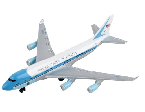 herpa 86RT-5734 Single Airplane Air Force One, Kleiner Maßstab, Flugzeug Modell, Spielzeug Miniaturmodell aus Metall und Kunststoff-für Kinder ab 3 Jahren, Mehrfarbig