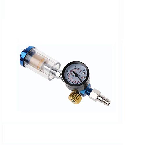 DollaTek AFR2000 Luftdruckregler Wasserabscheider Filter Airbrush Kompressor mit Armaturen MPA Manometer Kombination